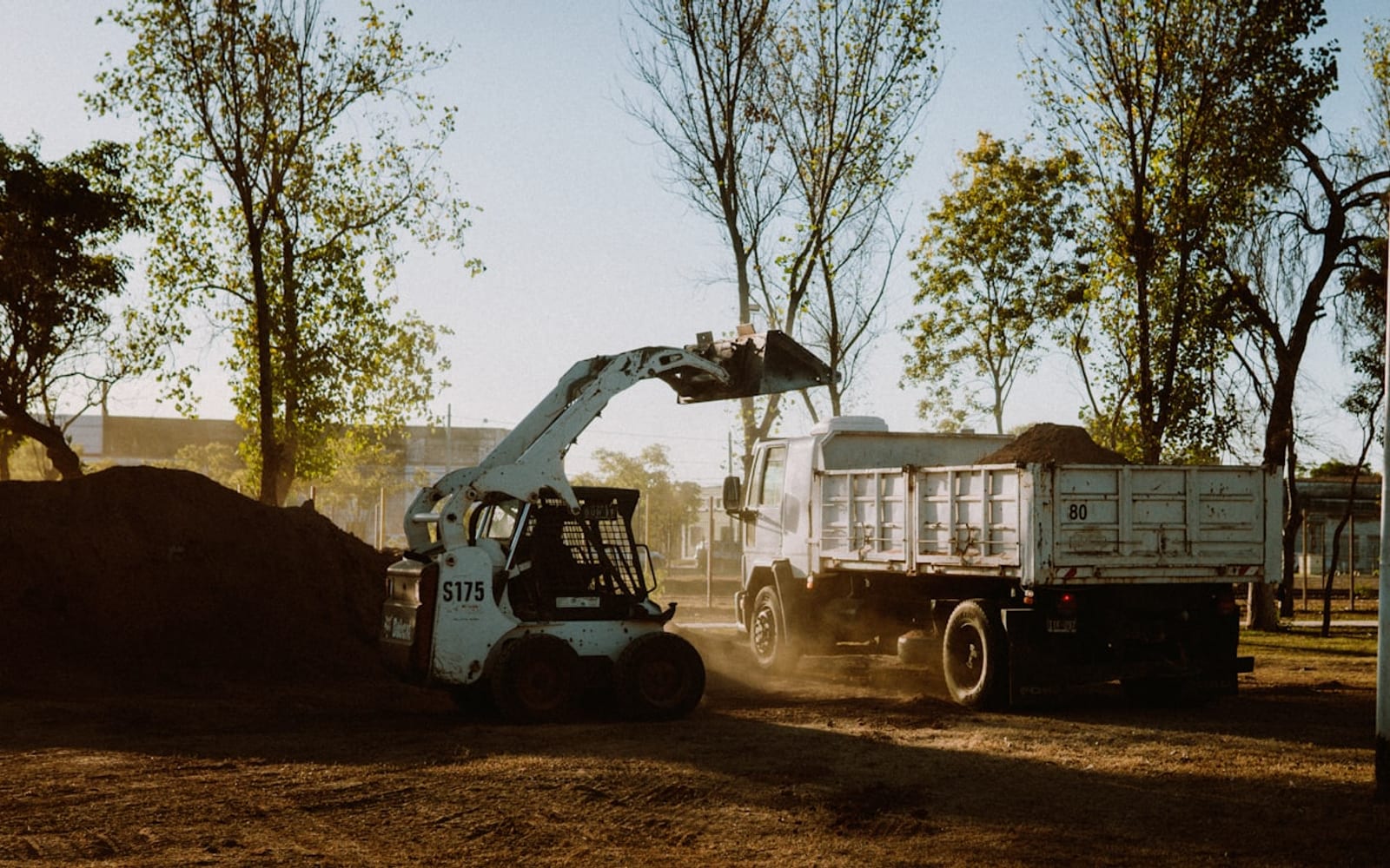 Landscaping covered by Machine Cover