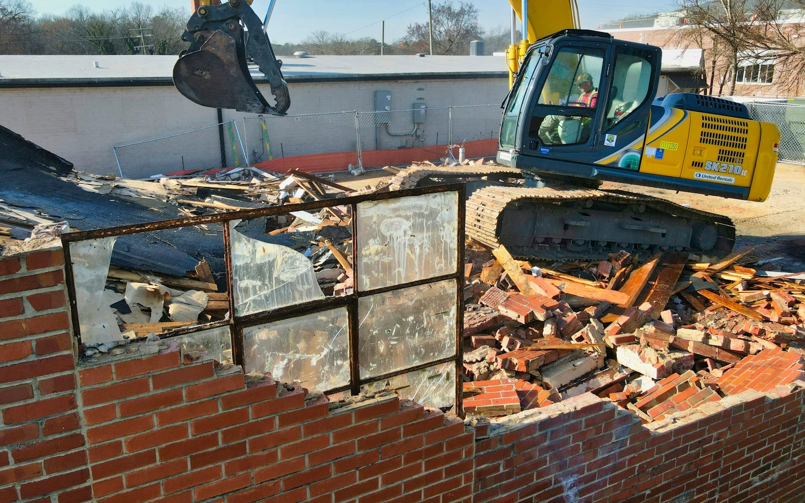 Demolition covered by Machine Cover